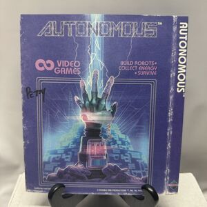 "AUTONOMOUS" Double Fine Video Game Amnesia Fortnight Developer Signed Slipcover